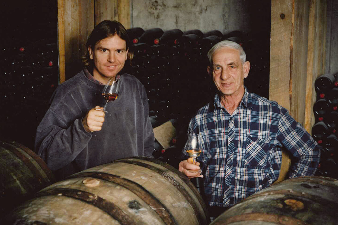 Vallier Robert et Charles-Aimé en 1990
